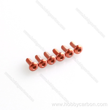 Aluminum M3x10mm Aluminum hex round screws for quadcopters